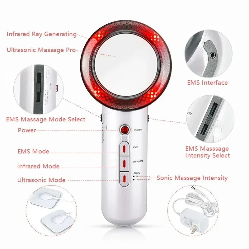 Ultrasonic 3 in 1 Cavitation EMS Slimming Massager